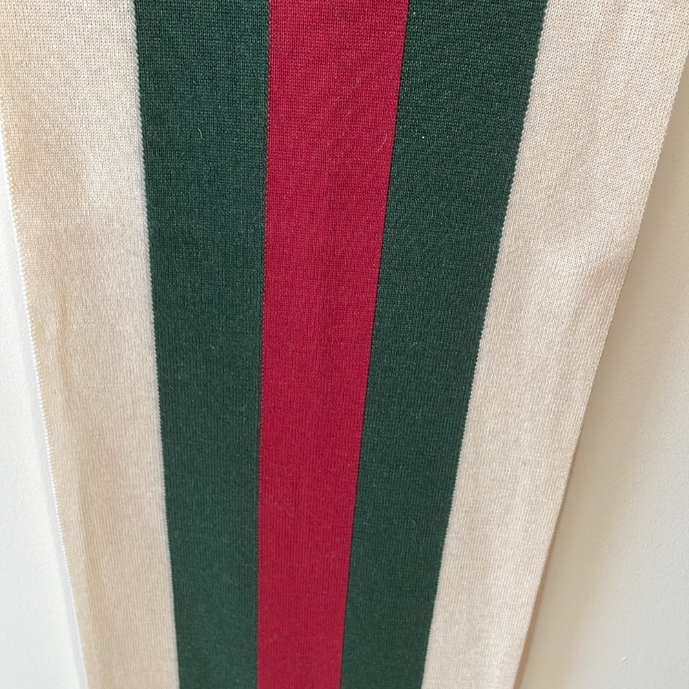 Original Gucci wool and silk scarf - Picture 4 of 10